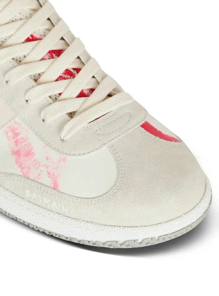 Balmain Calfskin Swan Trainers White Men Sneakers