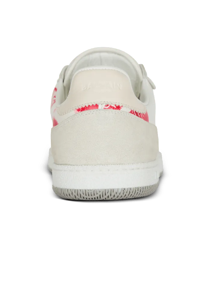 Balmain Calfskin Swan Trainers White Men Sneakers