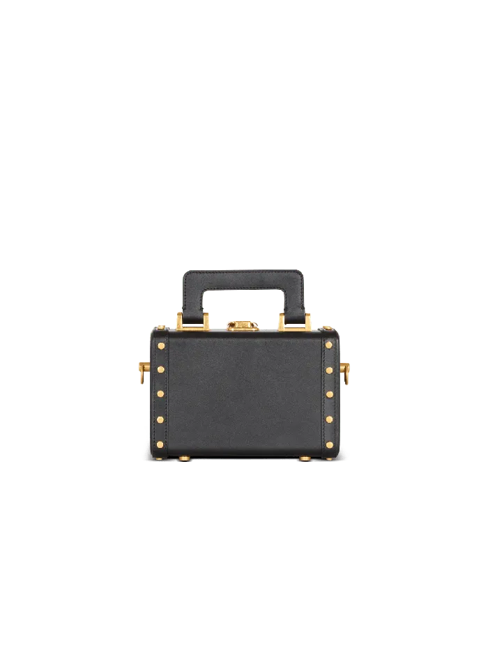 Balmain Camera Case Bag In Box Leather Black Men CrossBody Bags