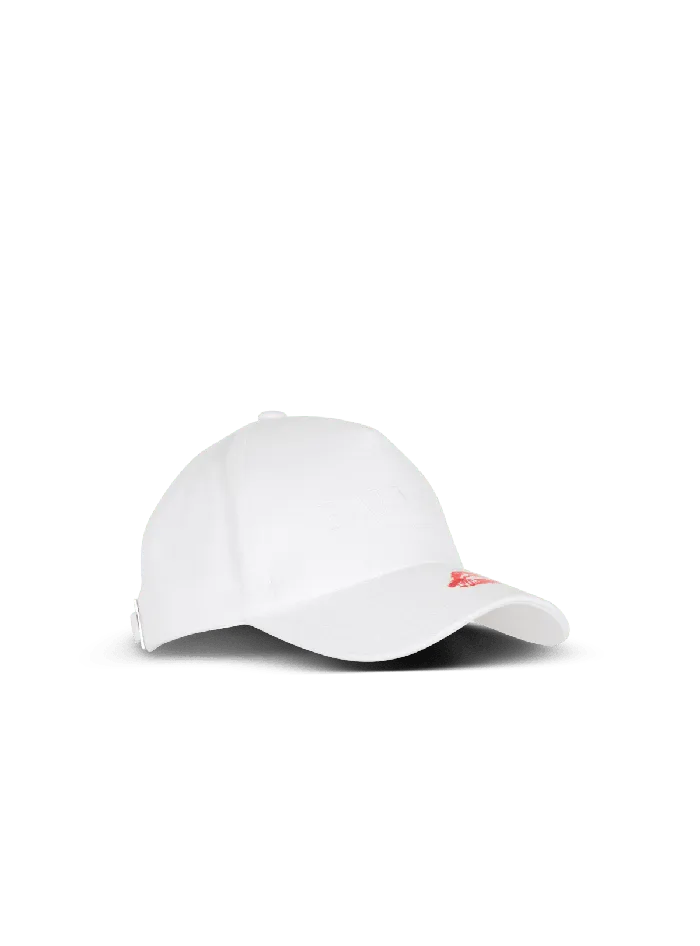 Balmain Cotton Kiss Cap White Men Hats And Caps