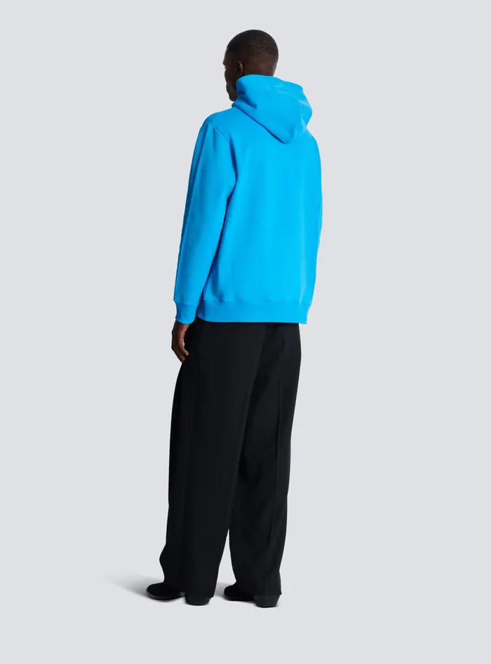 Balmain Disney X The Lion King 8211 Hoodie With Cassius Khumalo Print Blue Men Sweatshirts