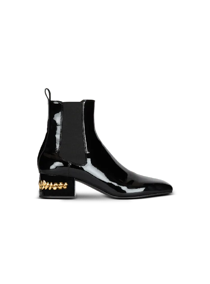 Balmain Eden Patent Leather Chelsea Boots Black Men Boots And Rangers