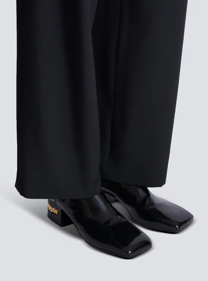 Balmain Eden Patent Leather Chelsea Boots Black Men Boots And Rangers