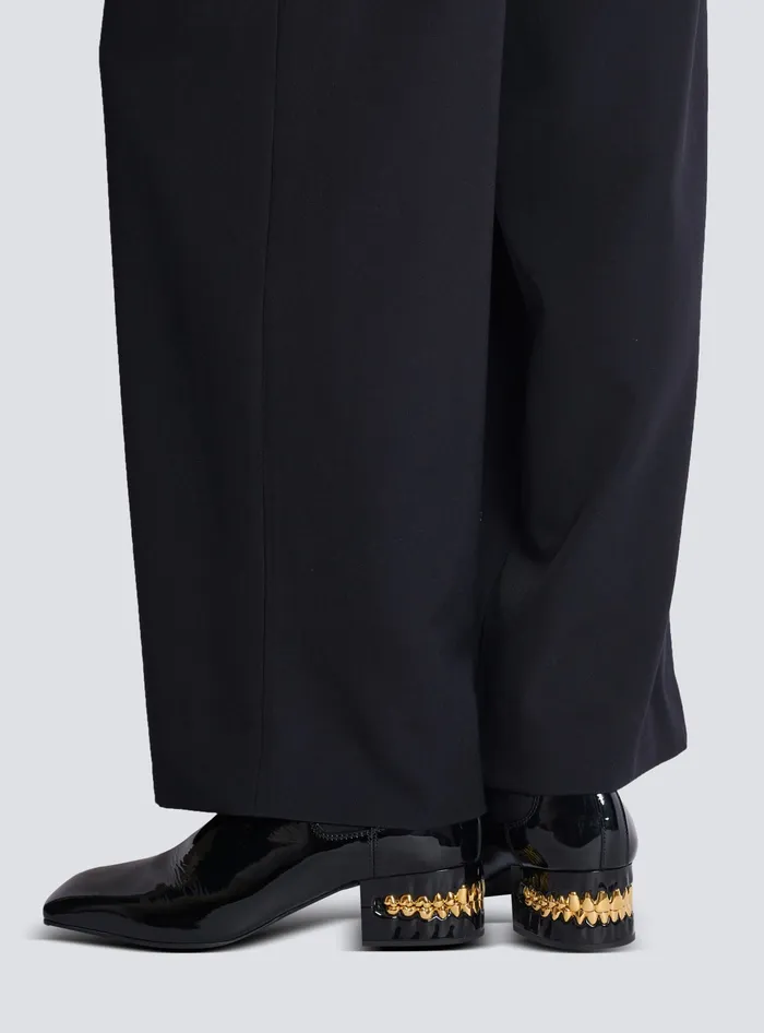 Balmain Eden Patent Leather Chelsea Boots Black Men Boots And Rangers