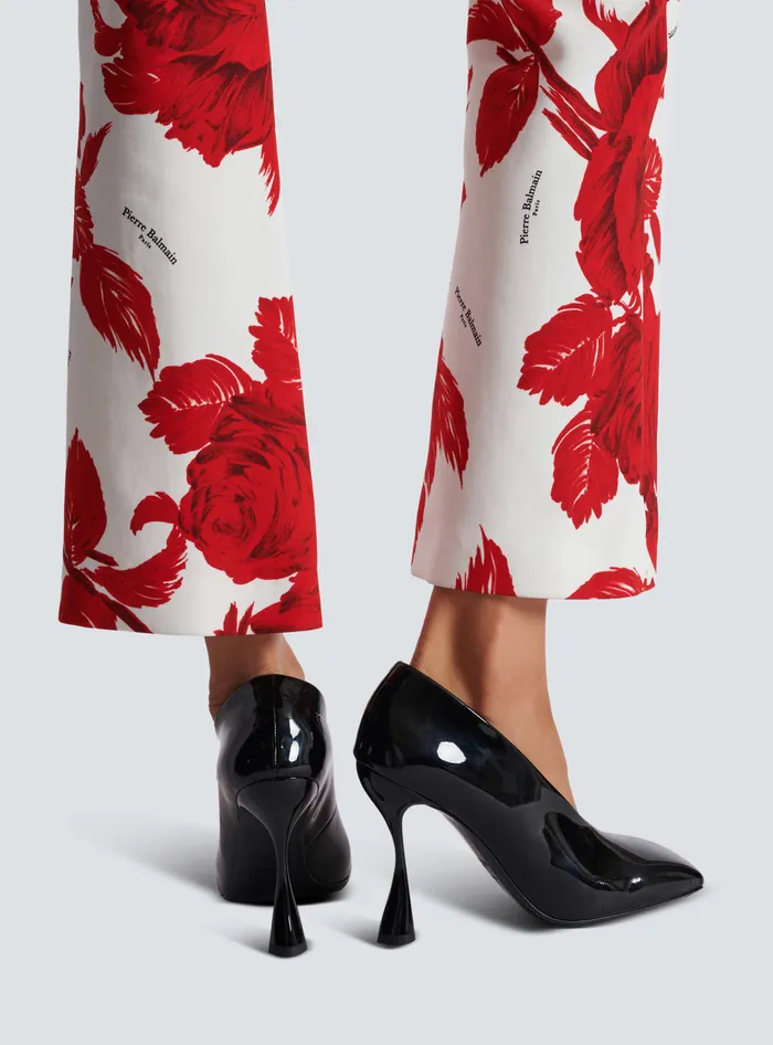 Balmain Eden Patent Leather Pumps Black Women High Heels and Pumps