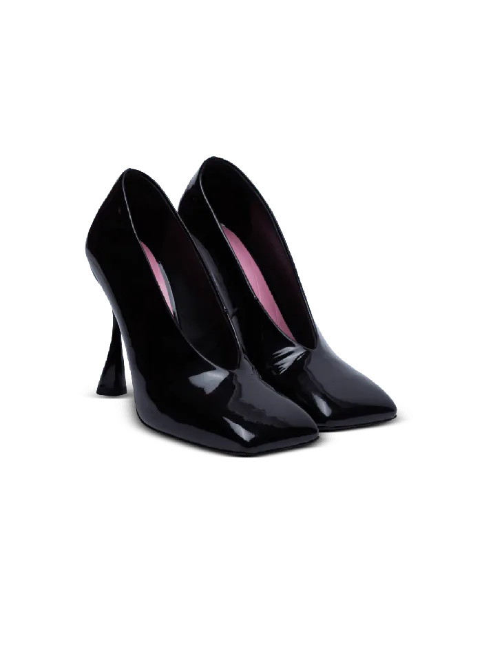 Balmain Eden Patent Leather Pumps Black Women High Heels and Pumps