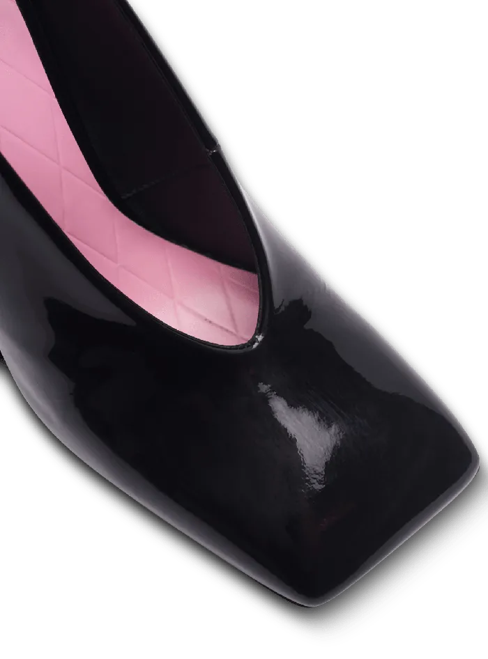 Balmain Eden Patent Leather Pumps Black Women High Heels and Pumps