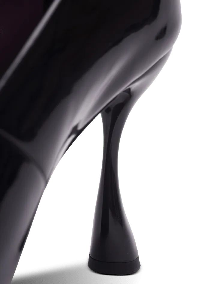 Balmain Eden Patent Leather Pumps Black Women High Heels and Pumps