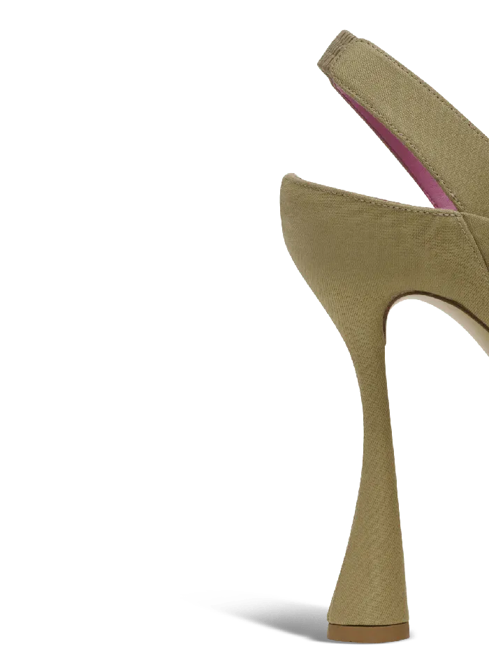 Balmain Eden Platform Sandals In Cotton Beige Women High Heels and Pumps