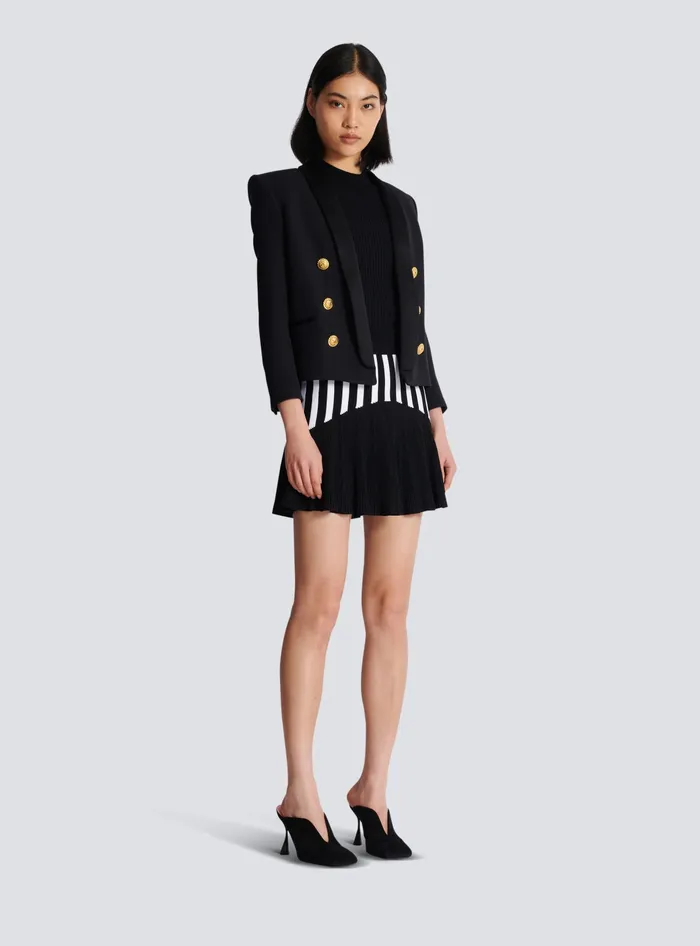 Balmain Edgetoedge 6button Jacket Black Women Jackets And Blazers