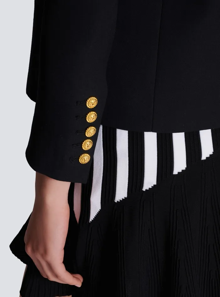 Balmain Edgetoedge 6button Jacket Black Women Jackets And Blazers