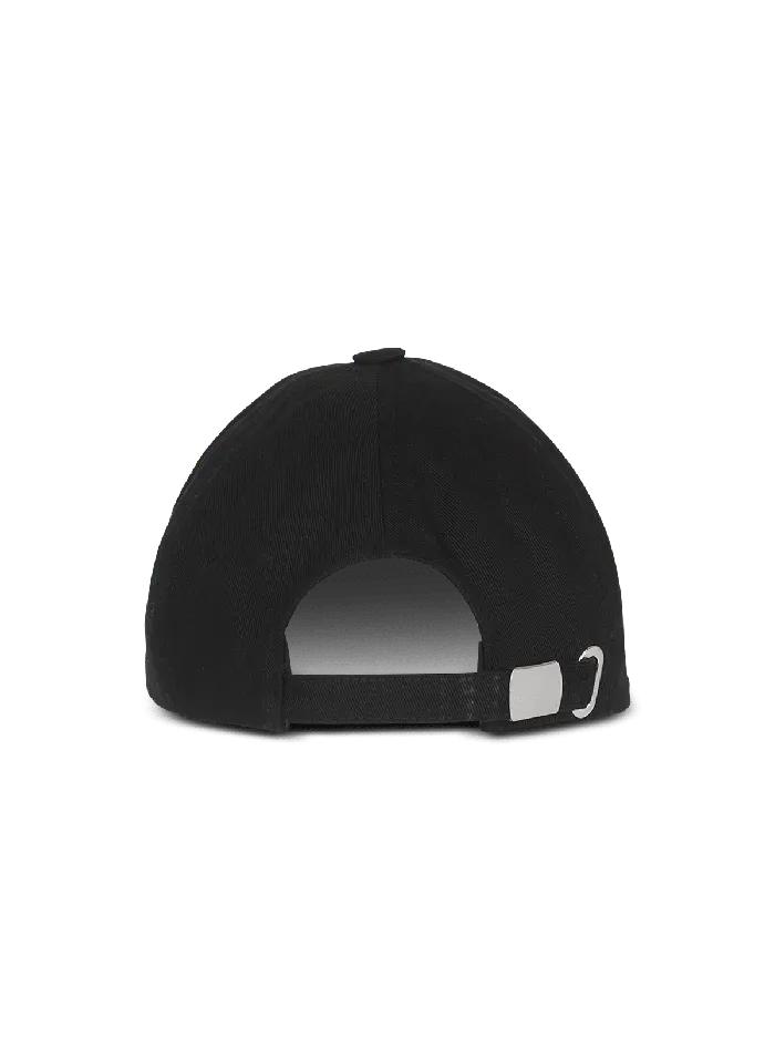 Balmain Embroidered Paris Cap Black Women Hats And Caps