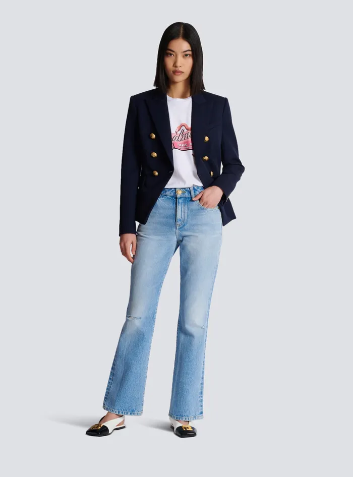 Balmain Flamingo Tshirt White Women TShirts