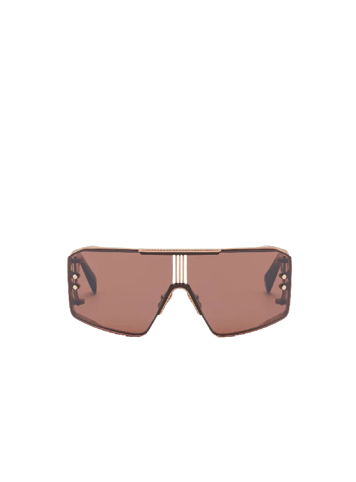 Balmain Le Masque Sunglasses Brown WomenMen Eyewear