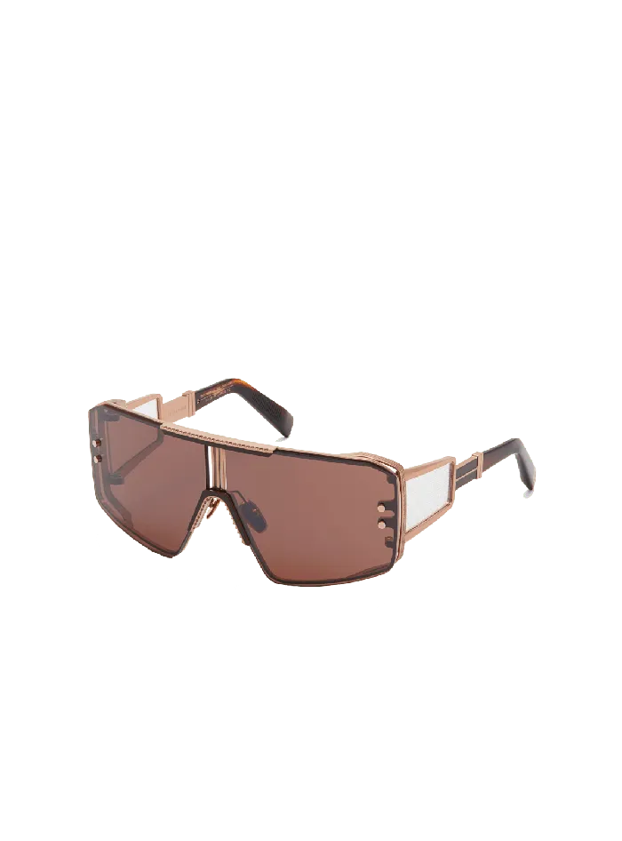 Balmain Le Masque Sunglasses Brown WomenMen Eyewear
