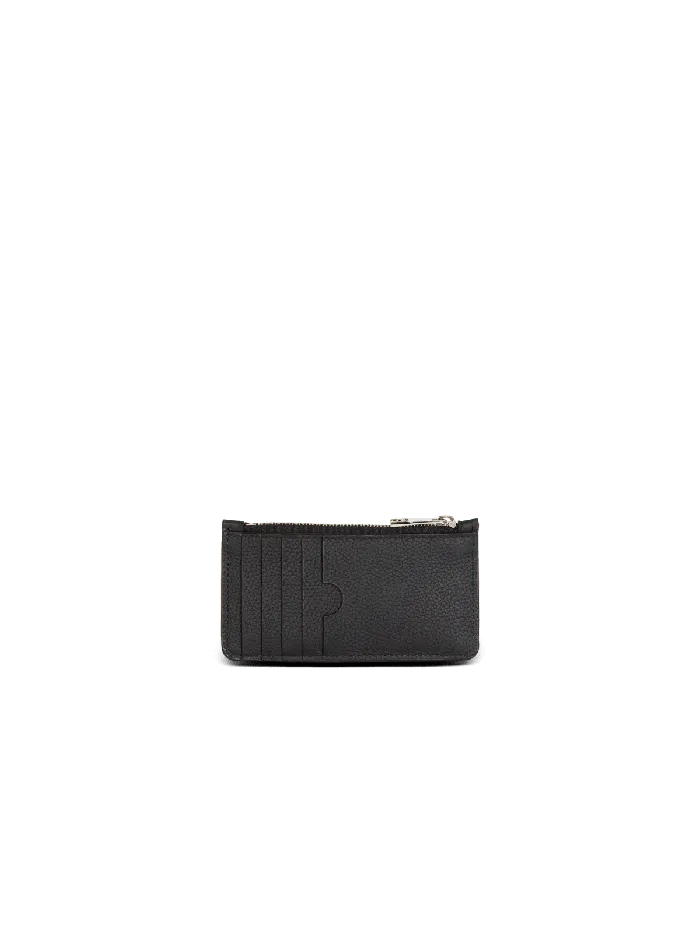 Balmain Leather Purse Black Men Small Leather Goods