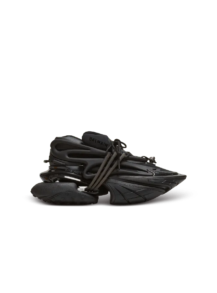 Balmain Leather Unicorn Lowtop Sneakers Black Women Sneakers