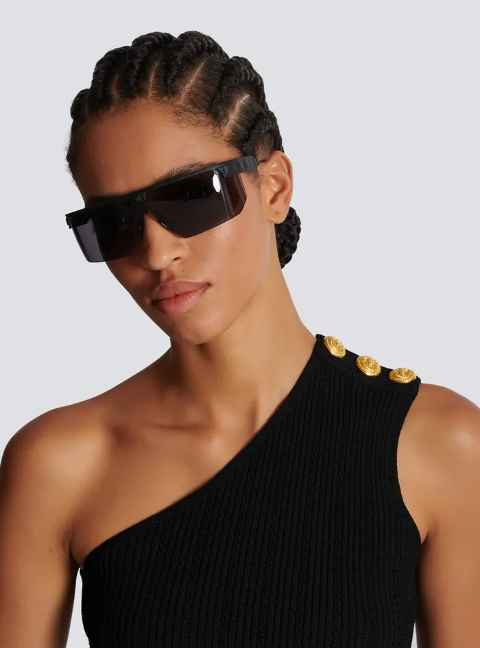 Balmain Major Sunglasses Black MenWomen Eyewear