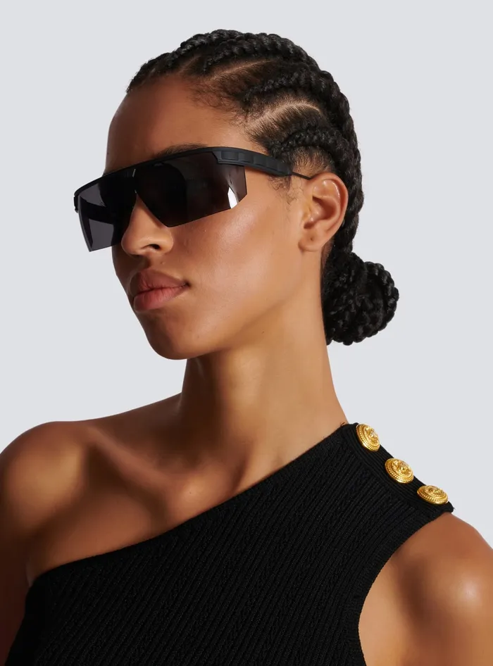 Balmain Major Sunglasses Black MenWomen Eyewear