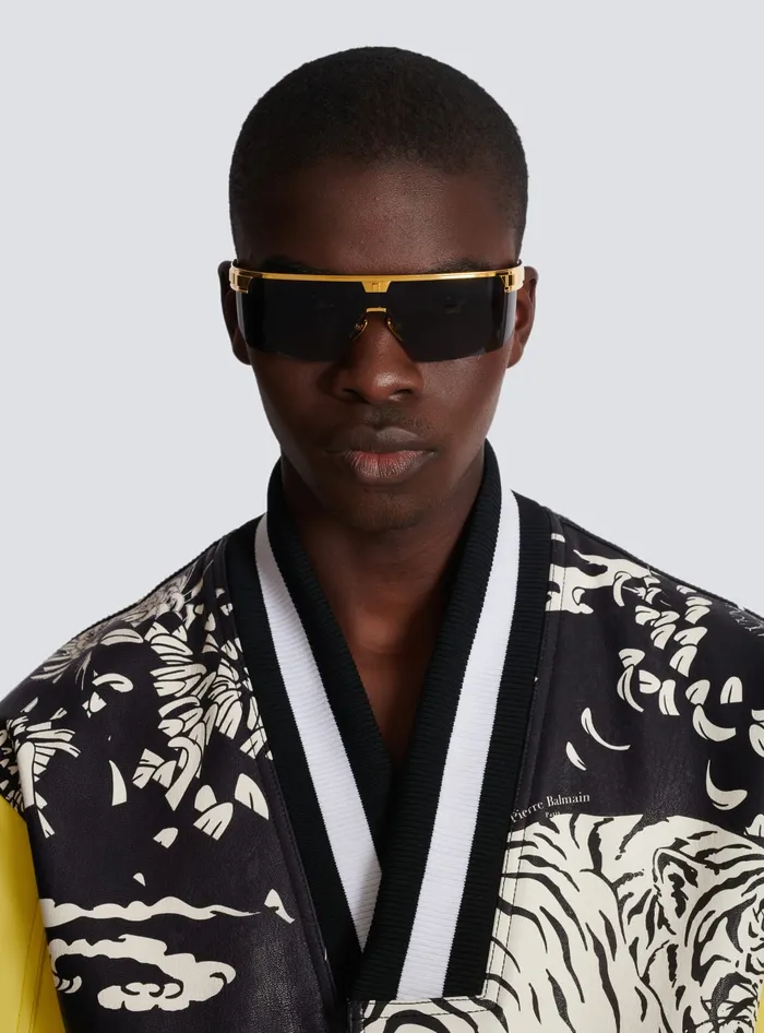 Balmain Major Sunglasses Gold MenWomen Eyewear