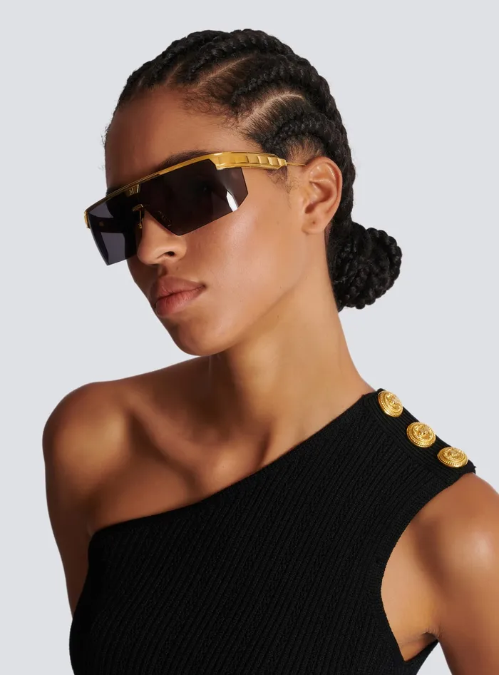 Balmain Major Sunglasses Gold MenWomen Eyewear