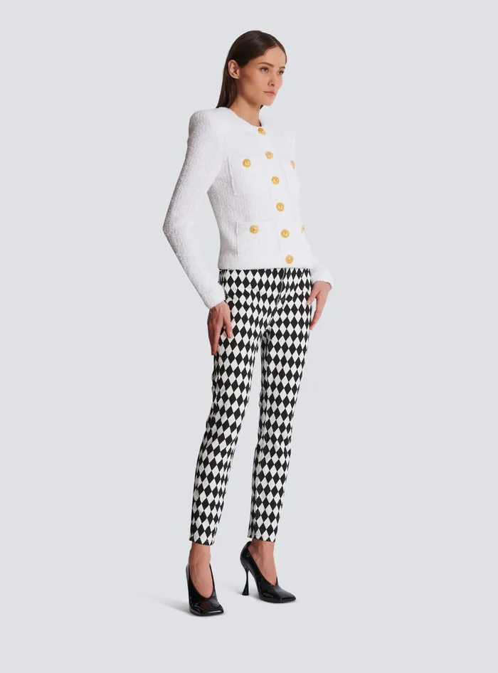Balmain Miami Tweed 4pocket Jacket White Women Jackets And Blazers
