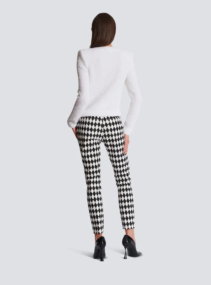 Balmain Miami Tweed 4pocket Jacket White Women Jackets And Blazers