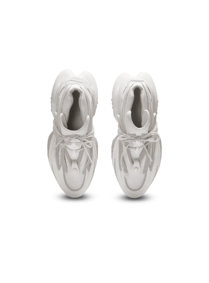 Balmain Neoprene And Leather Unicorn Lowtop Sneakers White Men Sneakers