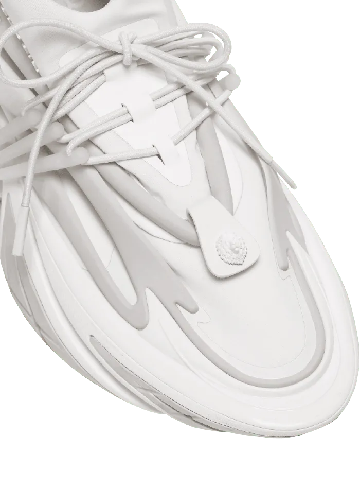 Balmain Neoprene And Leather Unicorn Lowtop Sneakers White Men Sneakers