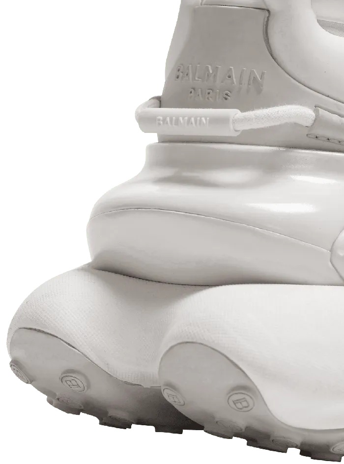 Balmain Neoprene And Leather Unicorn Lowtop Sneakers White Men Sneakers