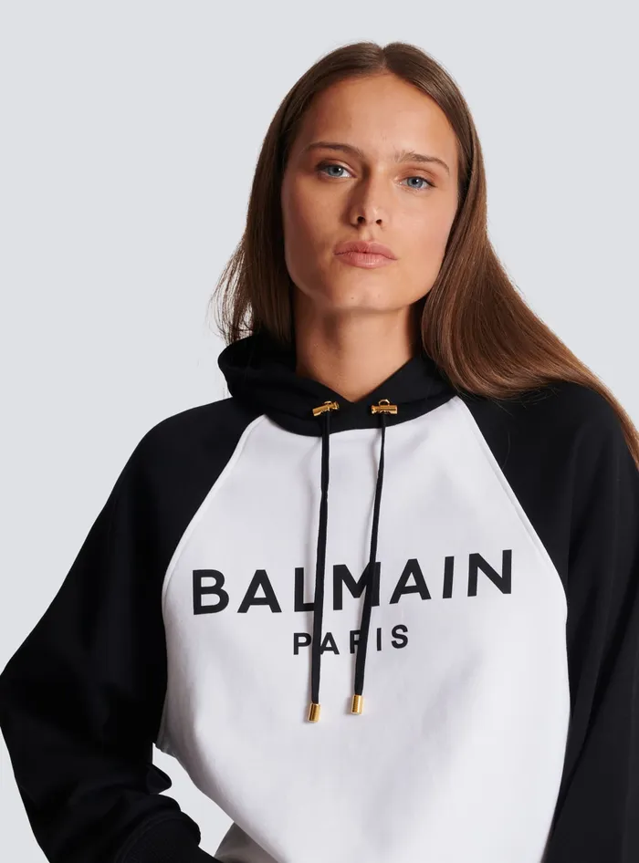 Balmain Paris Hoodie Black Women Sweatshirts