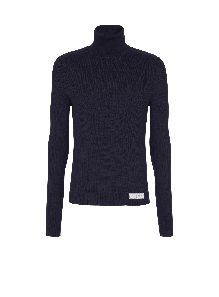 Balmain PB Turtleneck Navy Men Knitwear