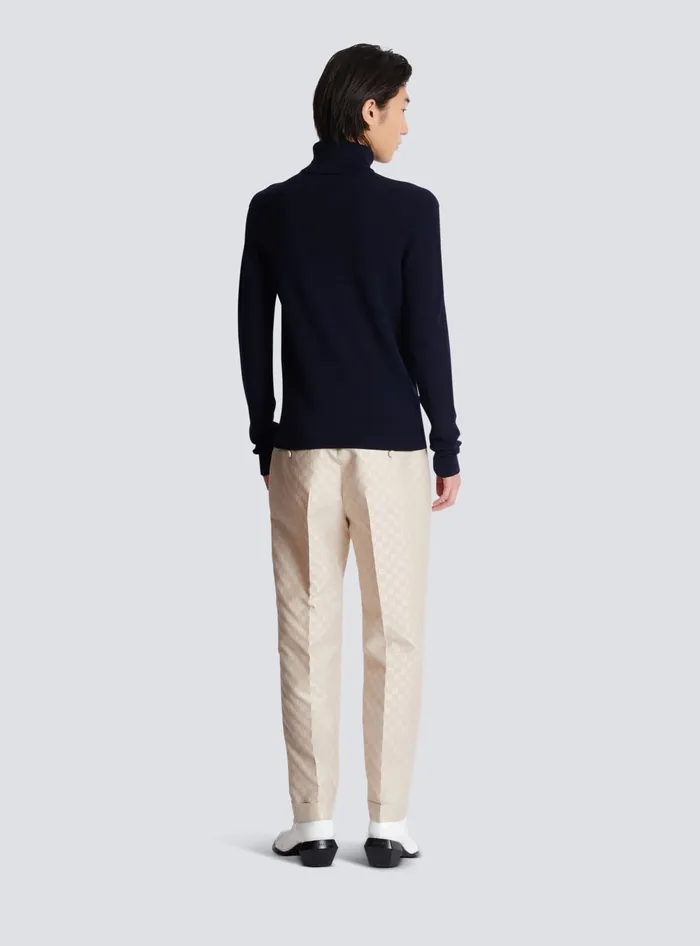 Balmain PB Turtleneck Navy Men Knitwear