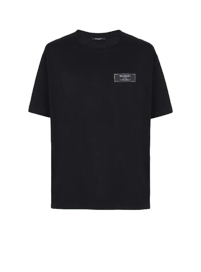 Balmain Pierre Shortsleeved Tshirt Black Men TShirts