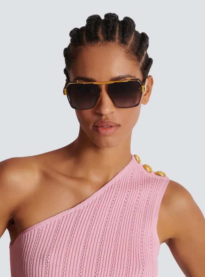 Balmain Premier Sunglasses Black WomenMen Eyewear
