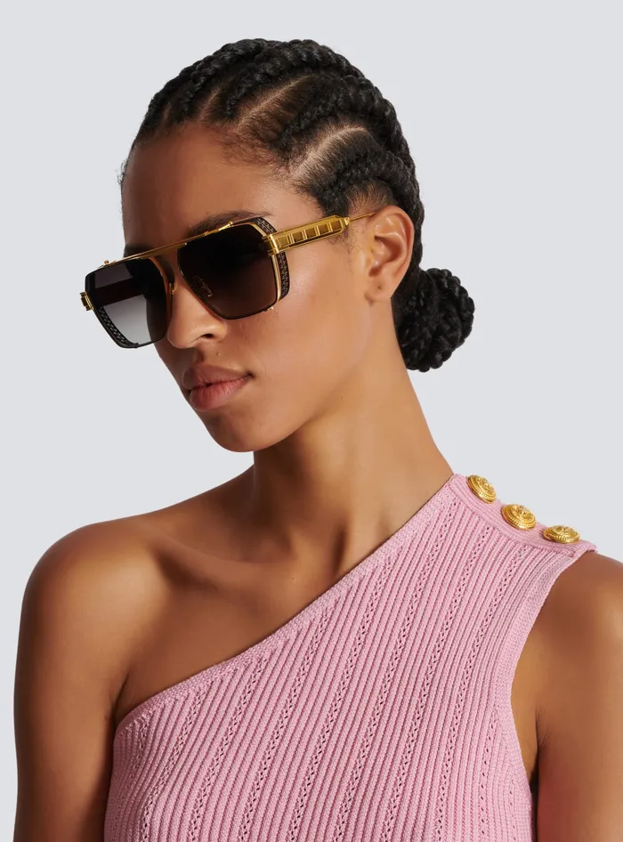 Balmain Premier Sunglasses Black WomenMen Eyewear