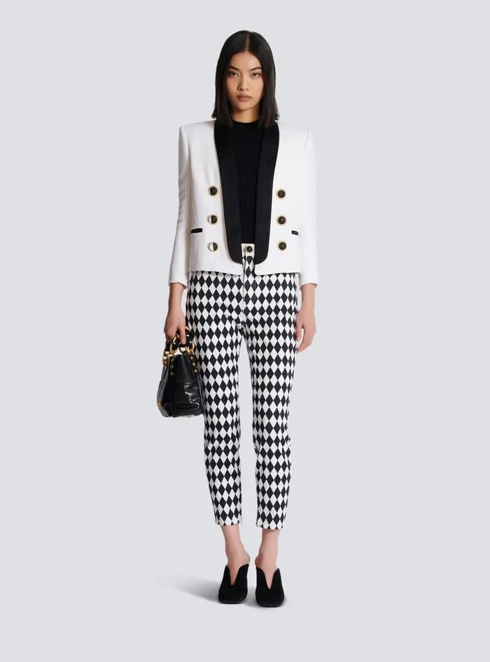Balmain Ribbed Knit Top Black Women Tops And Shirts