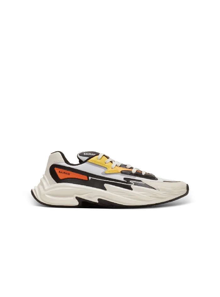 Balmain RunRow Leather And Nylon Sneakers Multicolor Men Sneakers