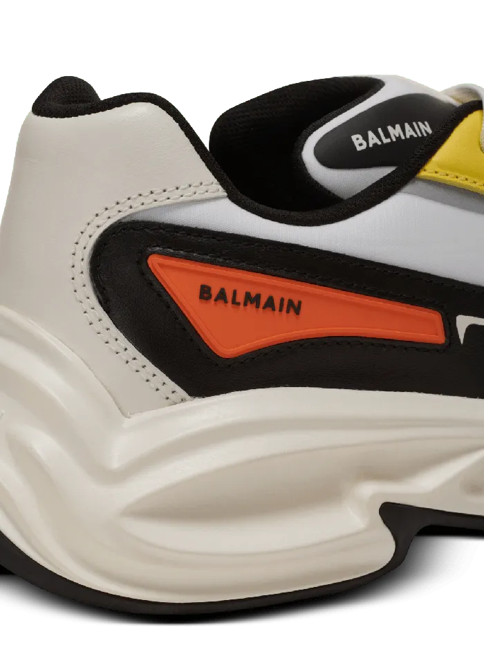 Balmain RunRow Leather And Nylon Sneakers Multicolor Men Sneakers