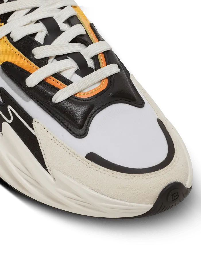 Balmain RunRow Leather And Nylon Sneakers Multicolor Men Sneakers