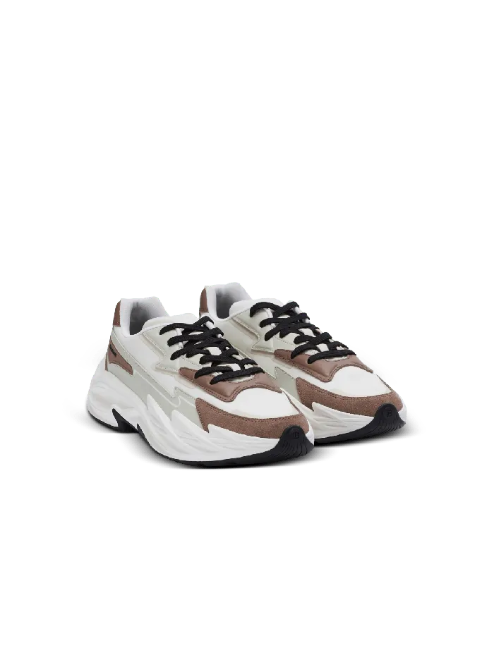 Balmain RunRow Leather And Nylon Sneakers White Men Sneakers
