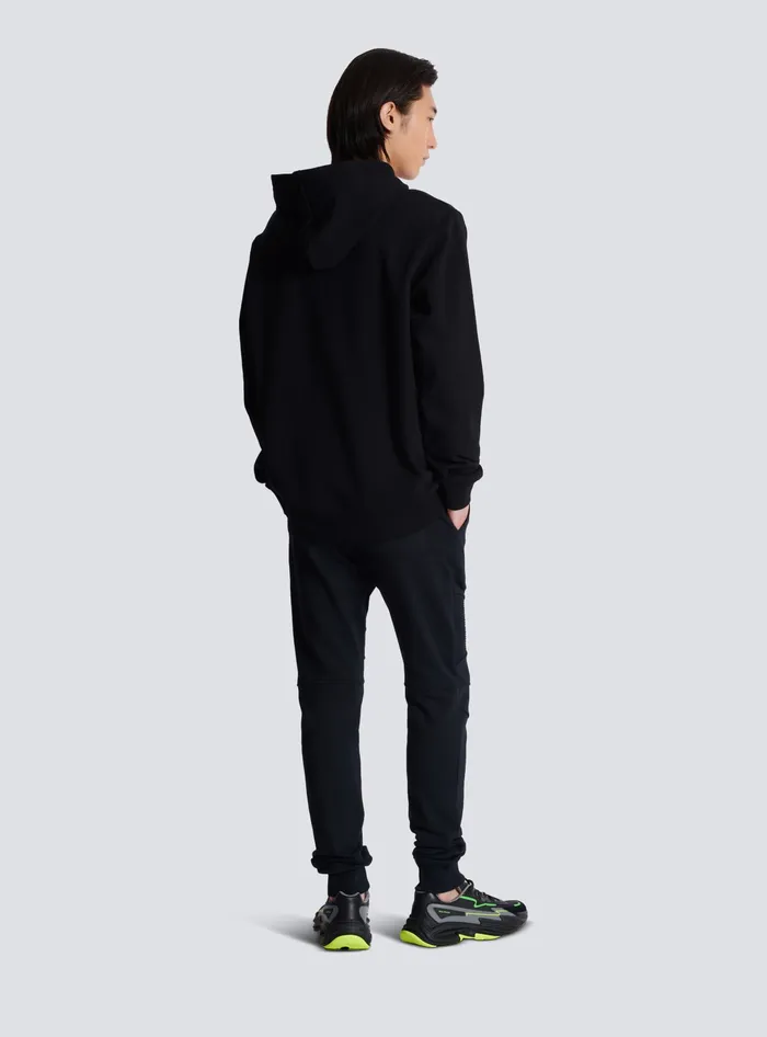 Balmain Signature Hoodie Black Men Sweatshirts