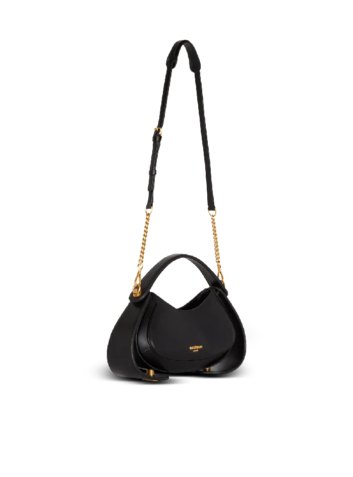 Balmain Small Jolie Madame Bag In Box Leather Black Women Handbags