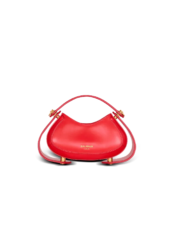 Balmain Small Jolie Madame Bag In Box Leather Red Women Handbags