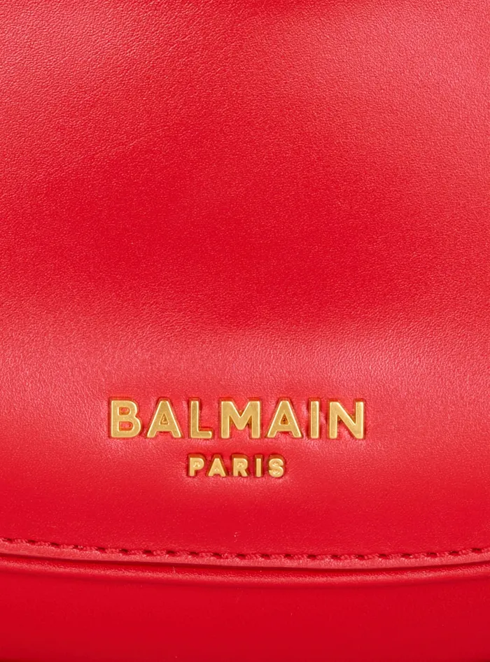 Balmain Small Jolie Madame Bag In Box Leather Red Women Handbags