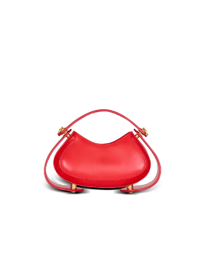 Balmain Small Jolie Madame Bag In Box Leather Red Women Handbags
