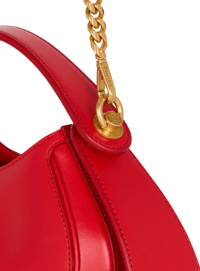 Balmain Small Jolie Madame Bag In Box Leather Red Women Handbags