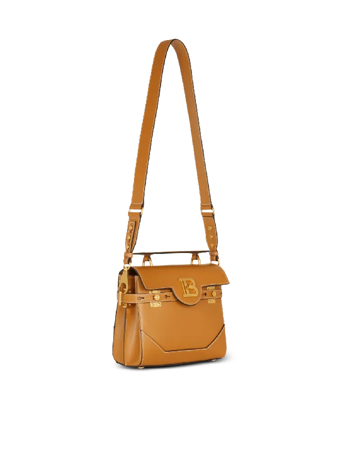 Balmain Smooth Leather BBuzz 23 Bag Brown Women Handbags