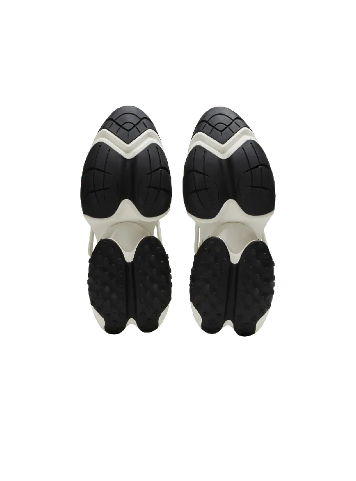 Balmain Unicorn Hightop Sneakers In Mesh And Leather White Men Sneakers