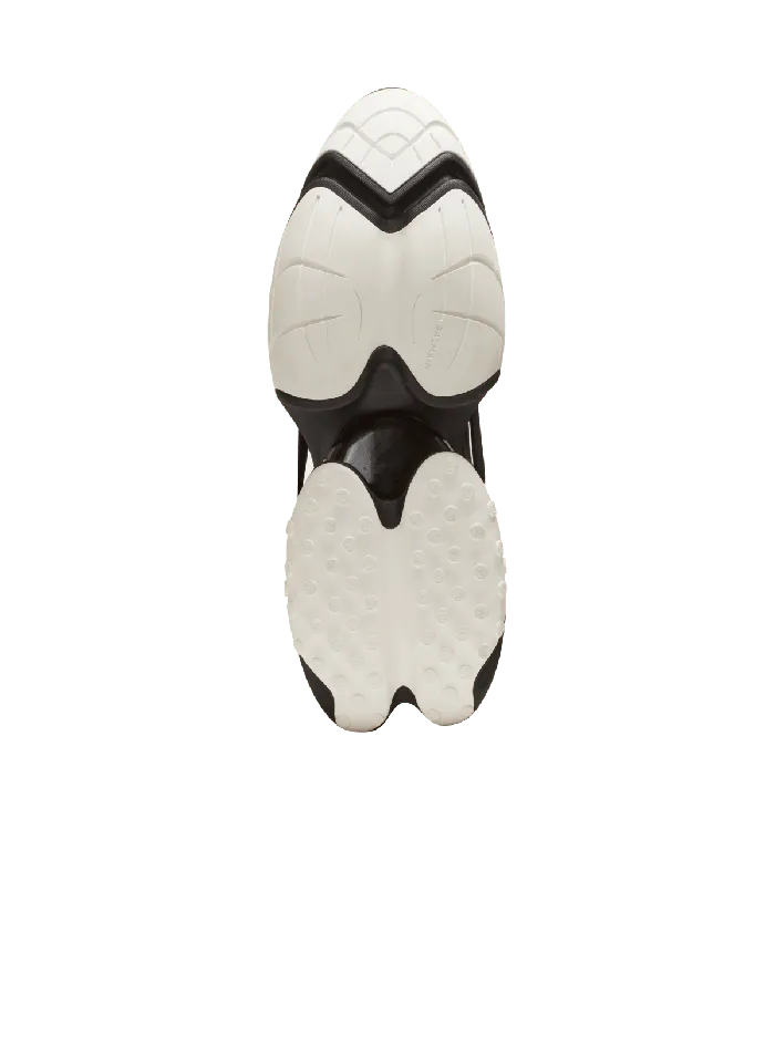 Balmain Unicorn Knit And Rubber Sneakers Black Men Sneakers